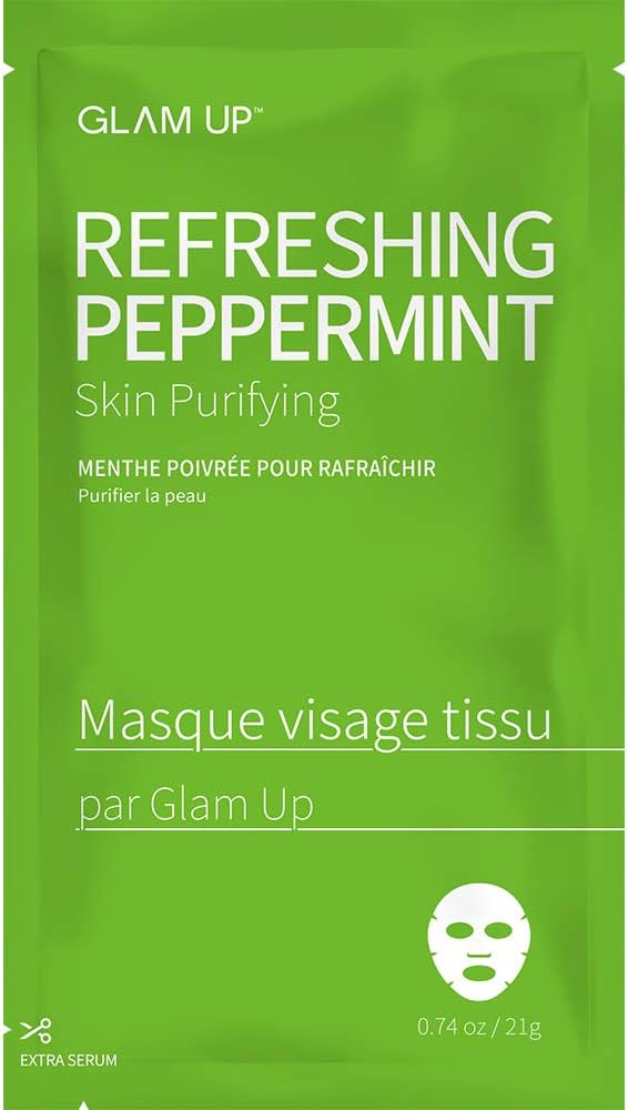 Glam Up Refreshing Peppermint Sheet Mask - Makeup Stash Pakistan