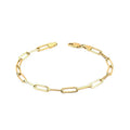 gold bracelet, gold paperclip bracelet, paperclip chain, paperclip chain bracelet, gold chain bracelet, gold link bracelet, oval link bracelet, elongated oval links, minimalist bracelet, minimalist jewelry, gold jewelry, womens bracelet, womens jewelry, chain jewelry - Makeupstashpk