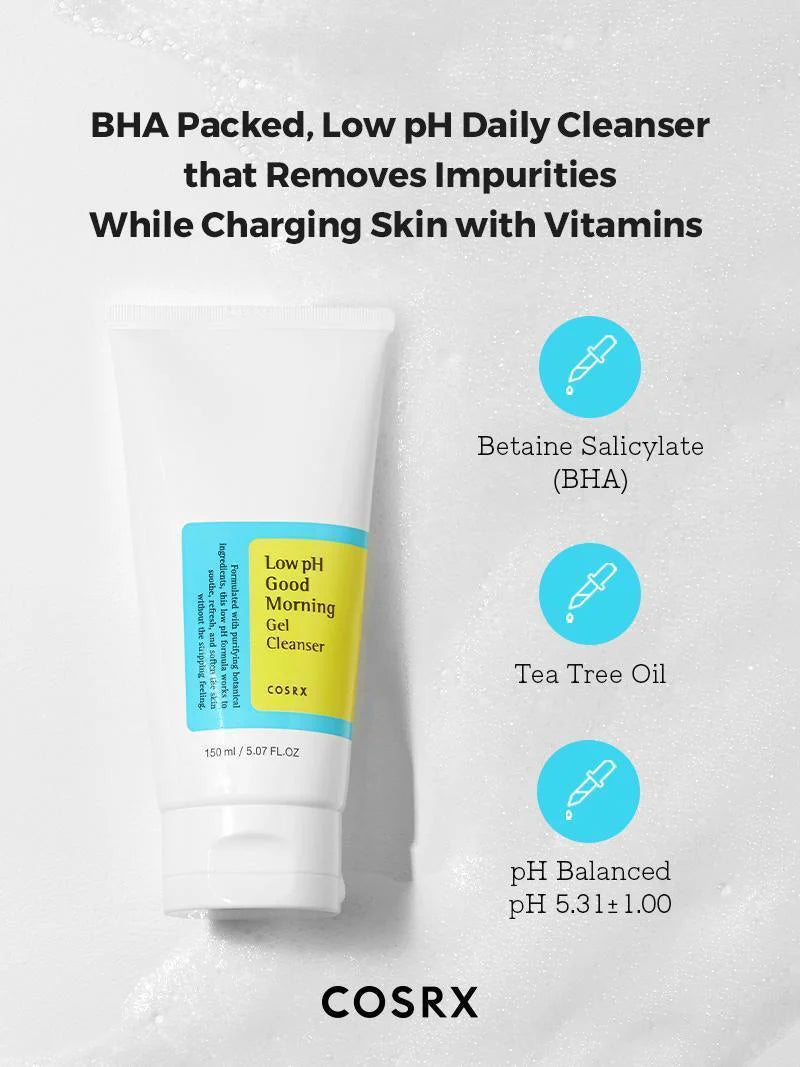 Low pH Cleanser, Gentle Face Wash, Korean Skincare, Gel Cleanser, Sensitive Skin Cleanser, Oily Skin Face Wash, Daily Cleanser,Acne Cleanser, Tea Tree Cleanser, Hydrating Face Wash - Makeup Stash Pakistan
