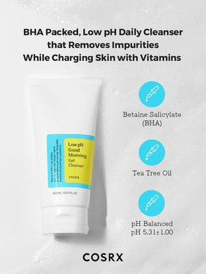 Low pH Cleanser, Gentle Face Wash, Korean Skincare, Gel Cleanser, Sensitive Skin Cleanser, Oily Skin Face Wash, Daily Cleanser,Acne Cleanser, Tea Tree Cleanser, Hydrating Face Wash - Makeup Stash Pakistan
