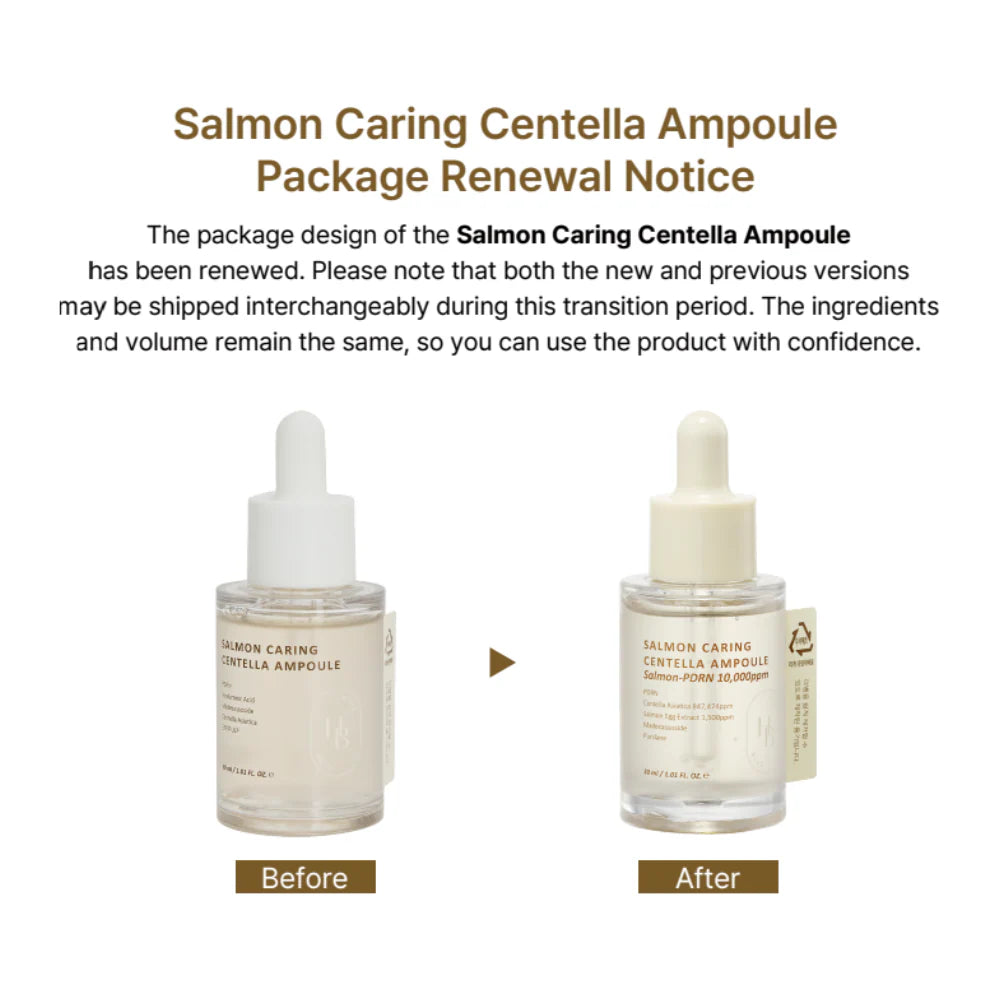 Heveblue - Salmon Caring Centella Ampoule Salmon 30ml - Makeup Stash Pakistan