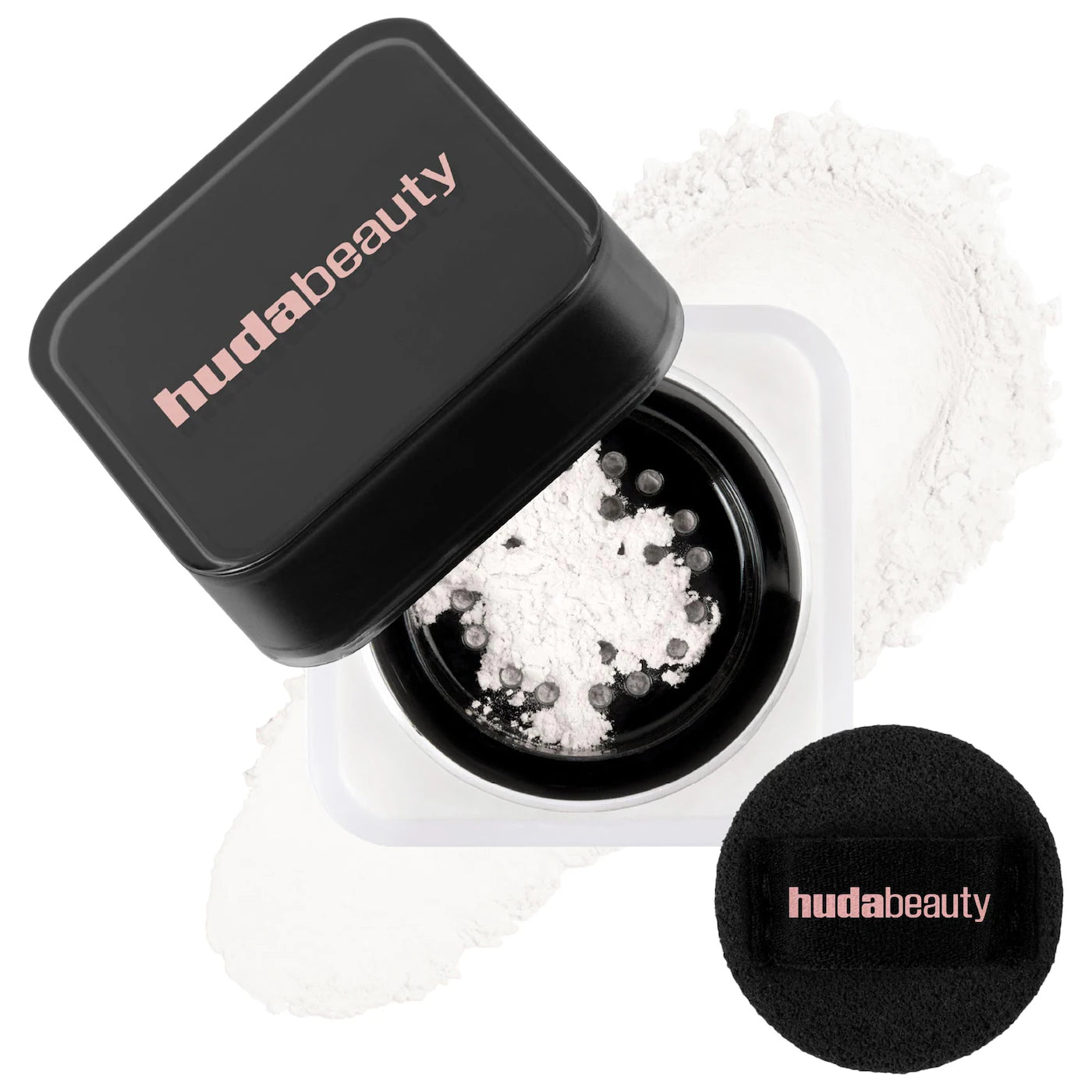 Huda Beauty Sugar Cookie, Huda Beauty Easy Bake powder, Sugar Cookie setting powder, loose baking powder, loose setting powder, Huda Beauty powder, matte setting powder, under eye brightening powder, pore blurring powder, oil control makeup powder, baking powder makeup, long lasting face powder - Makeupstashpk