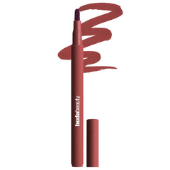 huda beauty lip contour stain, cinnamon lip stain, brown nude lip stain, transfer proof lip stain, matte lip contour, long lasting lip color, huda beauty makeup, warm brown nude lips, waterproof lip stain, smudge proof lip product, everyday nude lip shade,Makeupstashpk