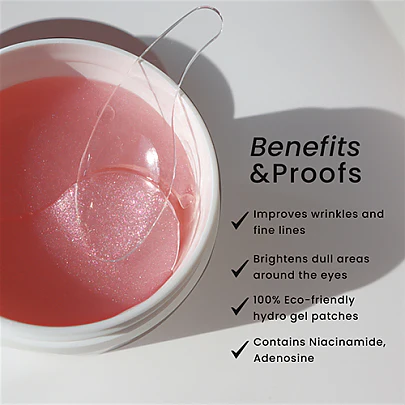 Heimish - Bulgarian Rose Water Hydrogel Eye Patch 60pcs -Makeup Stash Pakistan
