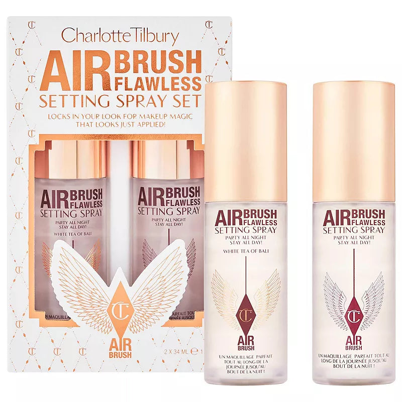 Charlotte Tilbury Mini Airbrush Flawless Setting Spray Duo Set-34ml