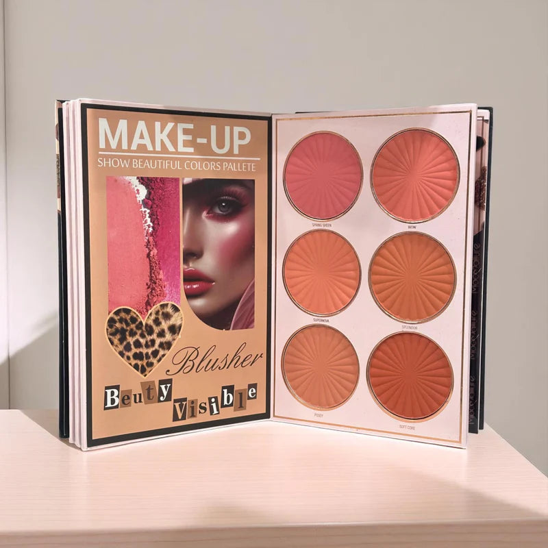 Makeup Palette, 6 in 1 Makeup Kit, Notebook Makeup Palette, All in One Makeup Kit, Travel Makeup Kit, Compact Makeup Set, Makeup Kit, Beginner Makeup Kit, Portable Beauty Kit, Multi Layer Makeup Palette - Makeup Stash Pakistan