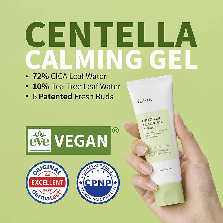 Iunik  Centella Calming Gel 60 ML - Makeup Stash Pakistan