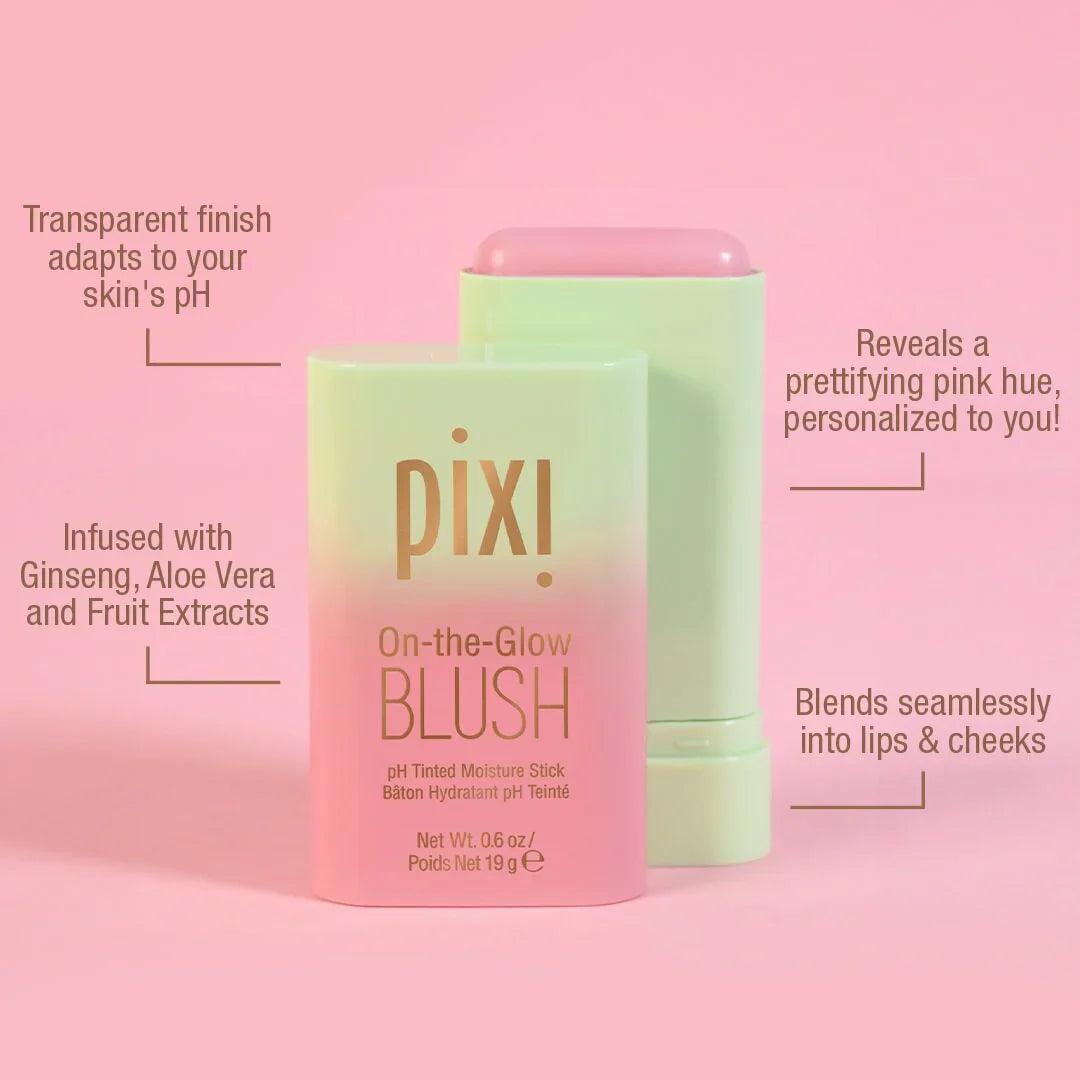 Pixi Blush Stick, Pixi Cheek Tone, Cream Blush Stick, Hydrating Blush, Dewy Blush, Glow Blush, Pixi Makeup, Cream Cheek Blush, Blush Stick, Natural Blush, Buildable Blush - Makeupstashpk