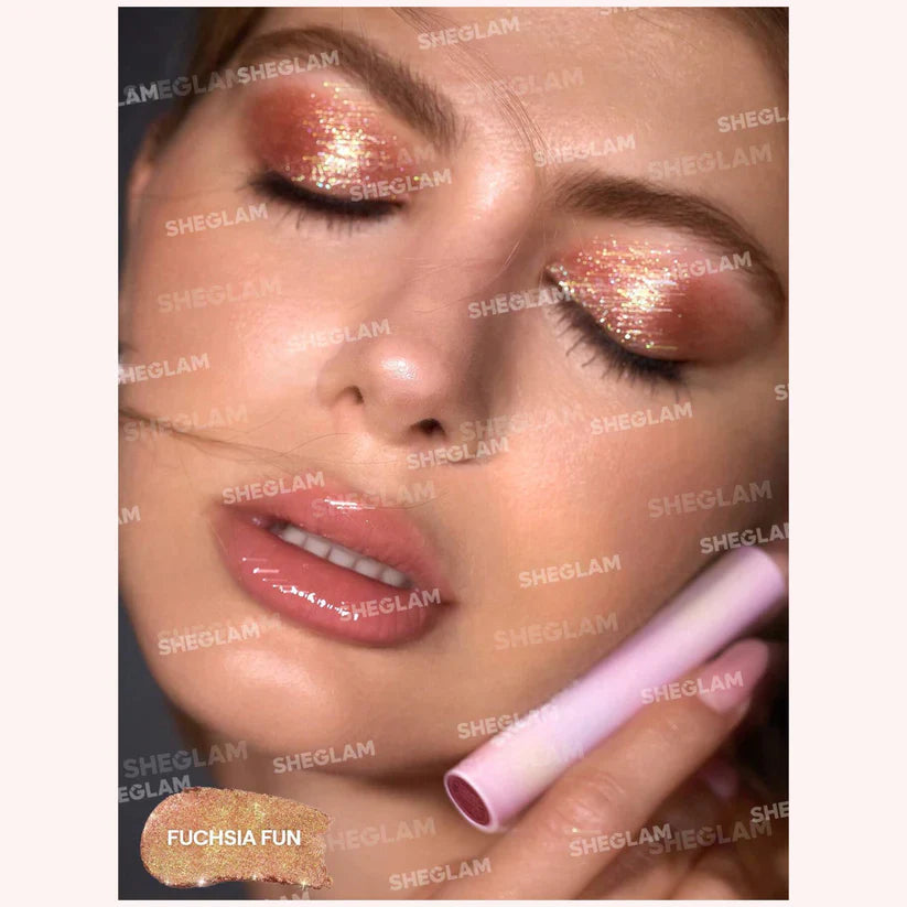 Shimmer Eyeshadow , Buildable Shimmer Stick , Long Lasting Glow , Jelly Texture , Highlighter Stick, Blush Stick ,  Makeupstashk