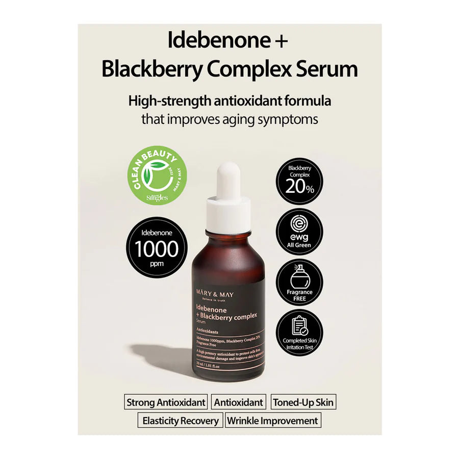 Mary & May - Idebenone + Blackberry Complex Serum - Makeup Stash Pakistan