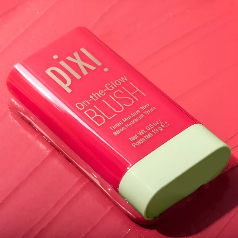 Pixi blush, Pixi On The Glow Blush Ruby, cream blush stick, hydrating blush, dewy blush stick, rosy red blush, glow blush, Pixi beauty products, multi use blush stick, natural glow makeup, cream cheek tint, lightweight blush, travel makeup stick, radiant skin makeup, blush balm - Makeupstashpk