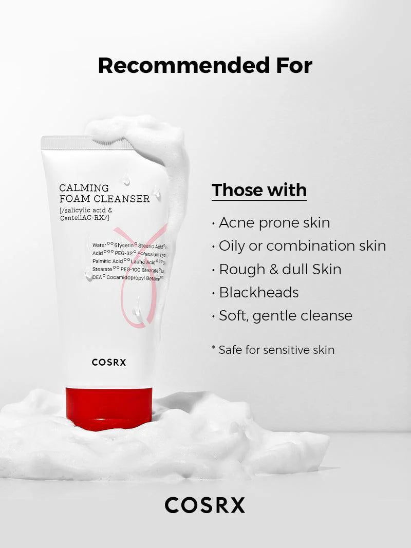 Cosrx - AC collection Calming Foam Cleanser 150ml - Makeup Stash Pakistan