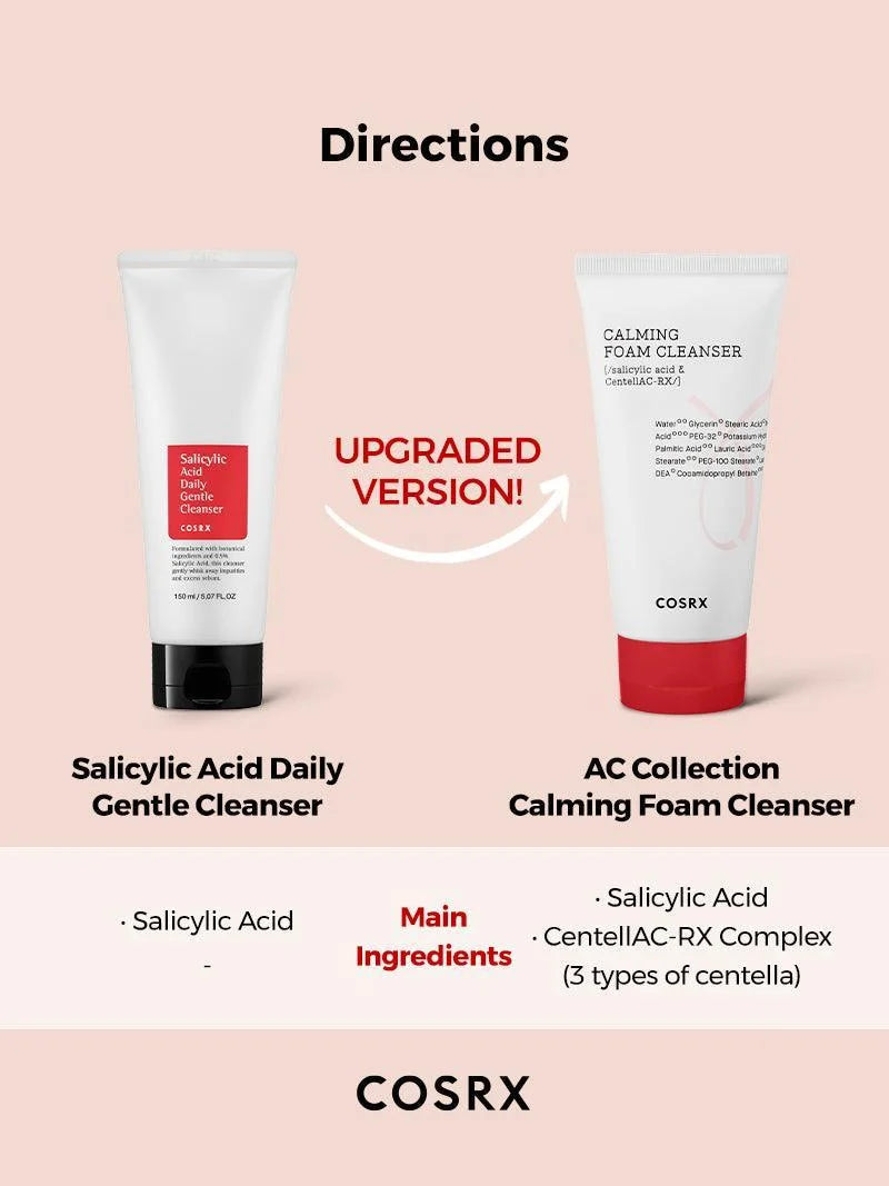 Cosrx - AC collection Calming Foam Cleanser 150ml - Makeup Stash Pakistan