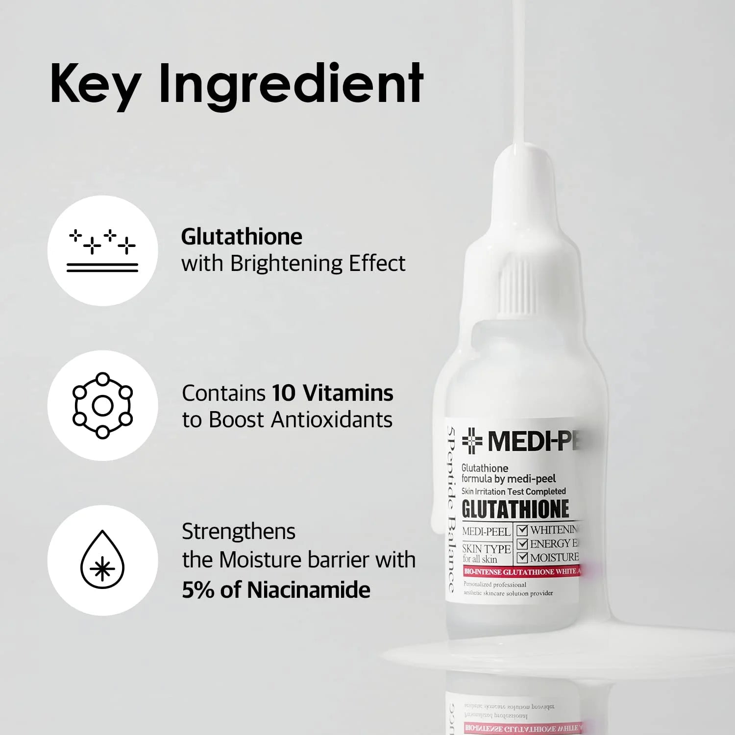 Glutathione Serum, Brightening Serum Korea, Skin Whitening Serum, Korean Skincare Ampoule, Dark Spot Corrector, Hyperpigmentation Treatment , Makeupstashpk