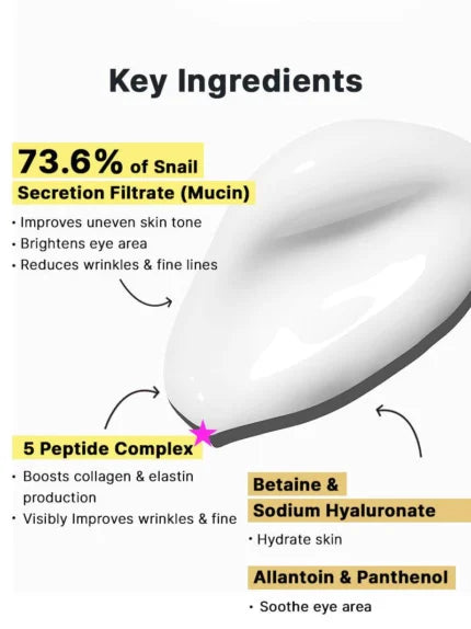 Cosrx - Advanced Snail Peptide Eye Cream 25 ML - Makeup Stash Pakistan
