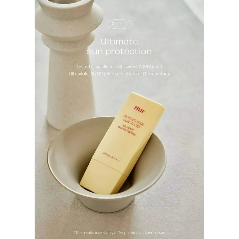 House of Hur - Weightless Sun Fluid SPF 50+ PA++++ 50ml - Makeup Stash Pakistan