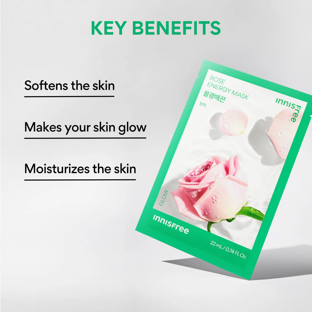 Innisfree Squeeze Energy Mask [Rose] 22ml - Makeup Stash Pakistan