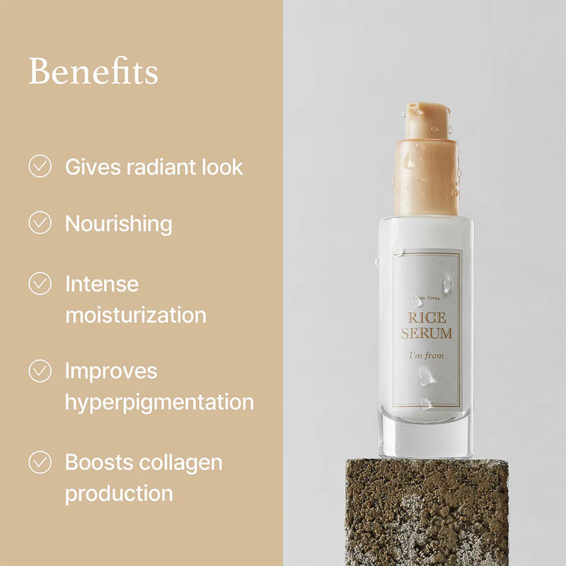 Rice Serum c,Brightening , Hydrating Korean Serum , Rice Extract , Glowing Skin - Makeup Stash Pakistan