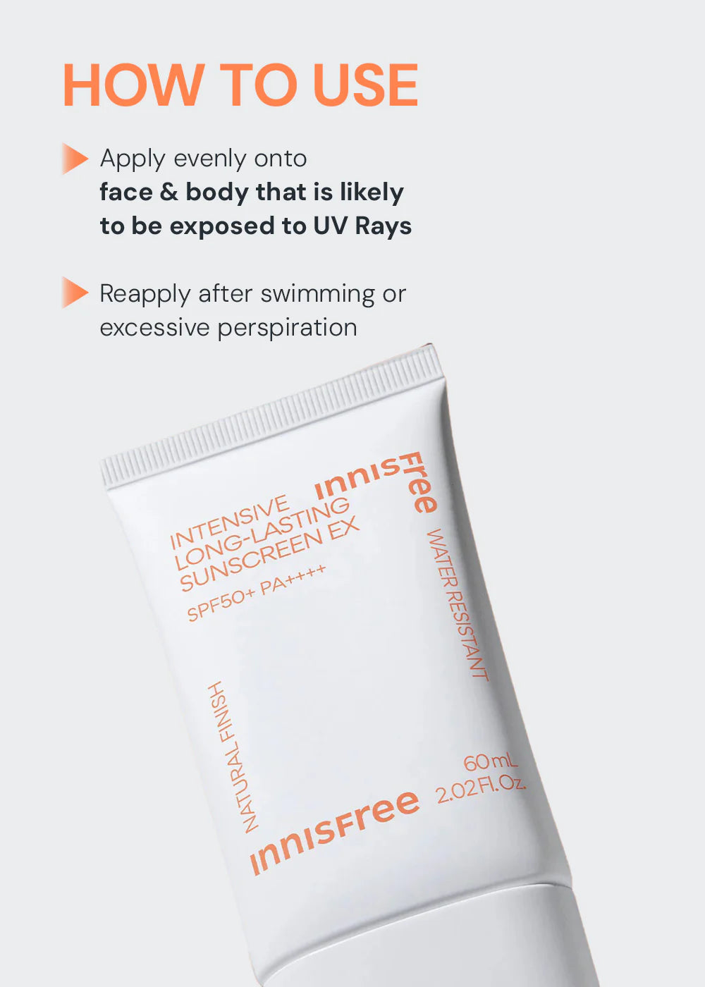 Innisfree - Intensive Long Lasting Sunscreen Ex 60ml