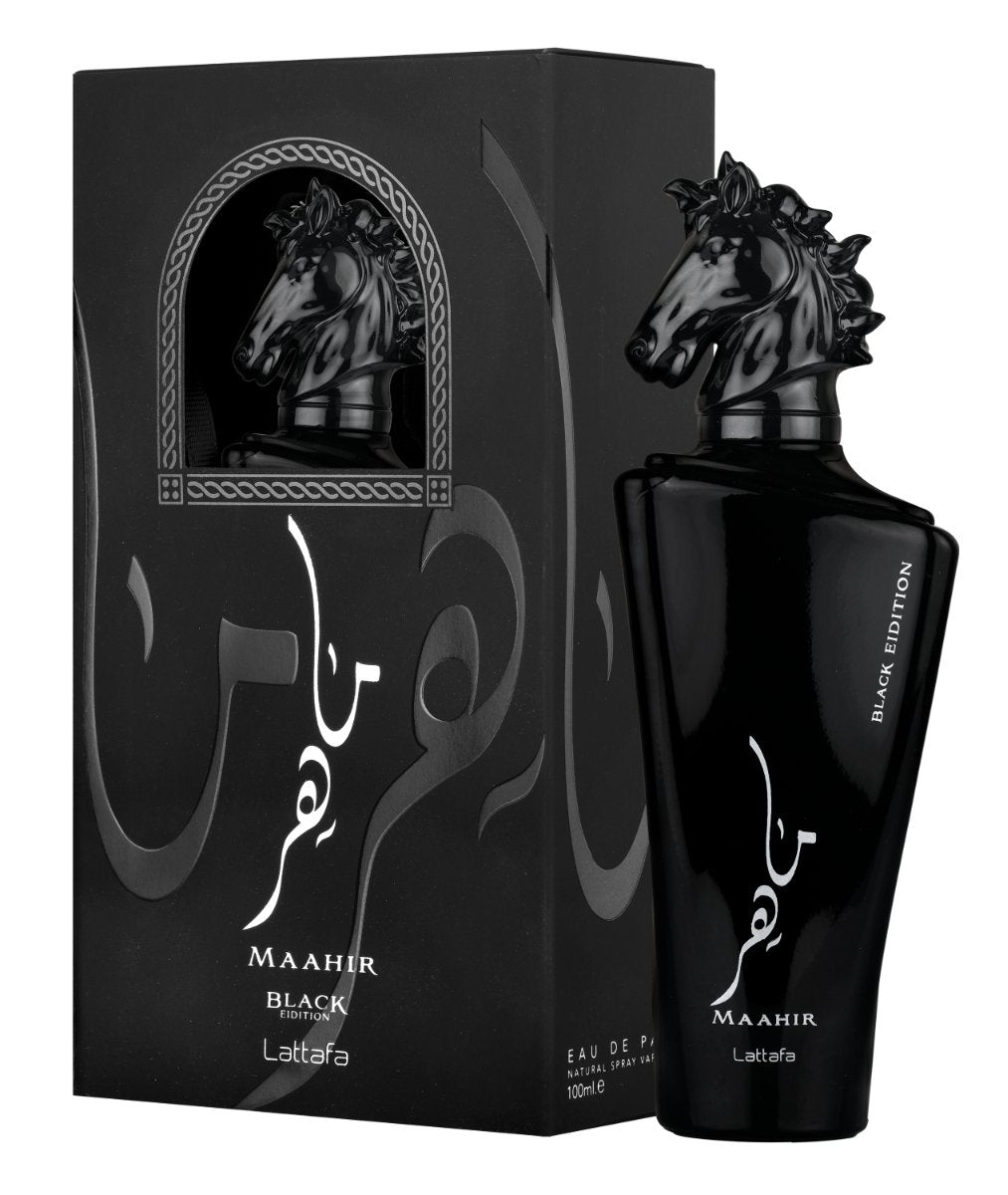 LATTAFA MAHIR BLACK PERFUME 100ML - Makeup Stash Pakistan