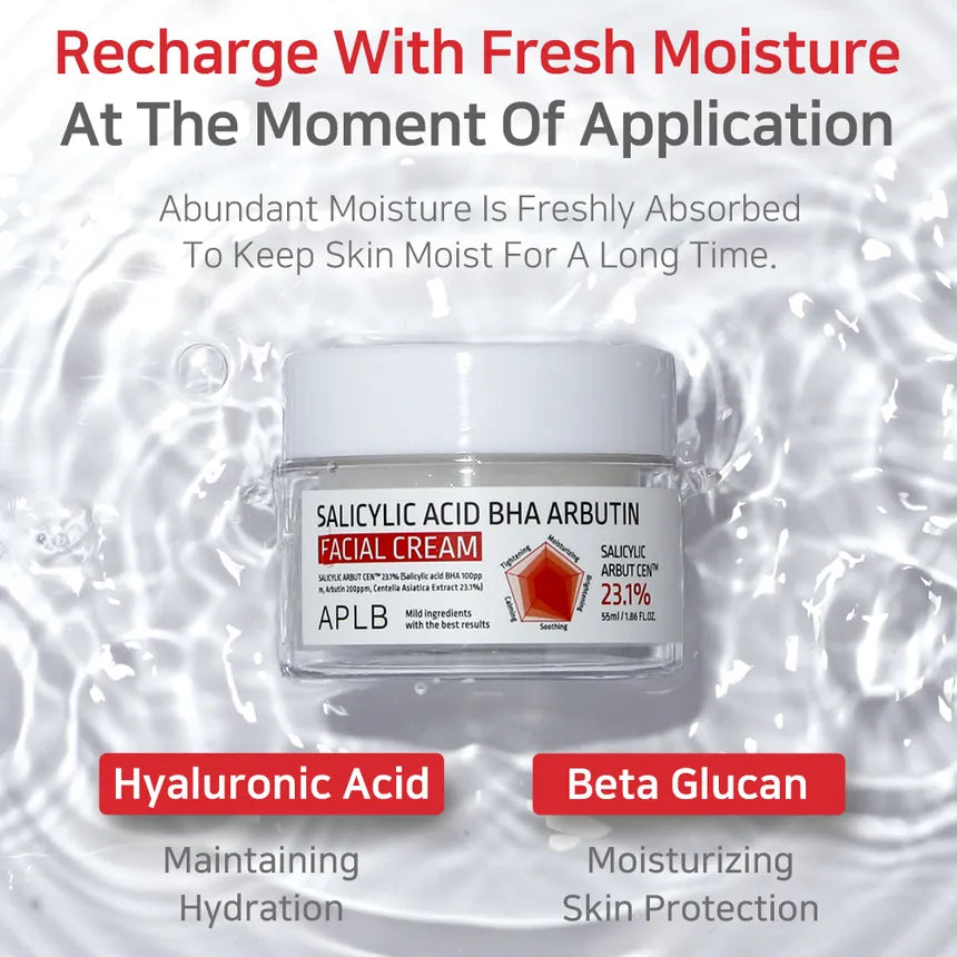 Salicylic Acid Cream, BHA Moisturizer, Arbutin Cream, Acne Control Cream, Oil Control Moisturizer, Korean Skincare Cream, Dark Spot Cream, Acne Marks Treatment, Pore Minimizing Cream, Oily Skin Moisturizer- Makeup Stash Pakistan
