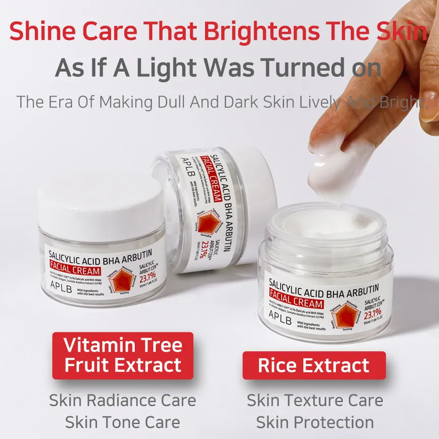 Salicylic Acid Cream, BHA Moisturizer, Arbutin Cream, Acne Control Cream, Oil Control Moisturizer, Korean Skincare Cream, Dark Spot Cream, Acne Marks Treatment, Pore Minimizing Cream, Oily Skin Moisturizer- Makeup Stash Pakistan
