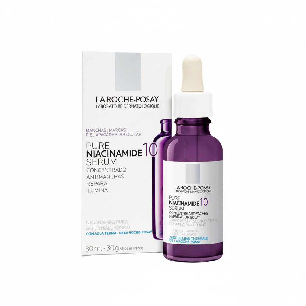 Niacinamide 10 Serum, Dark Spot Corrector, Hyperpigmentation Treatment, Brightening Serum, Face Serum Pakistan, Sensitive Skin Serum, Even Skin Tone, Skincare Serum, Original La Roche Posay - Makeup Stash Pakistan