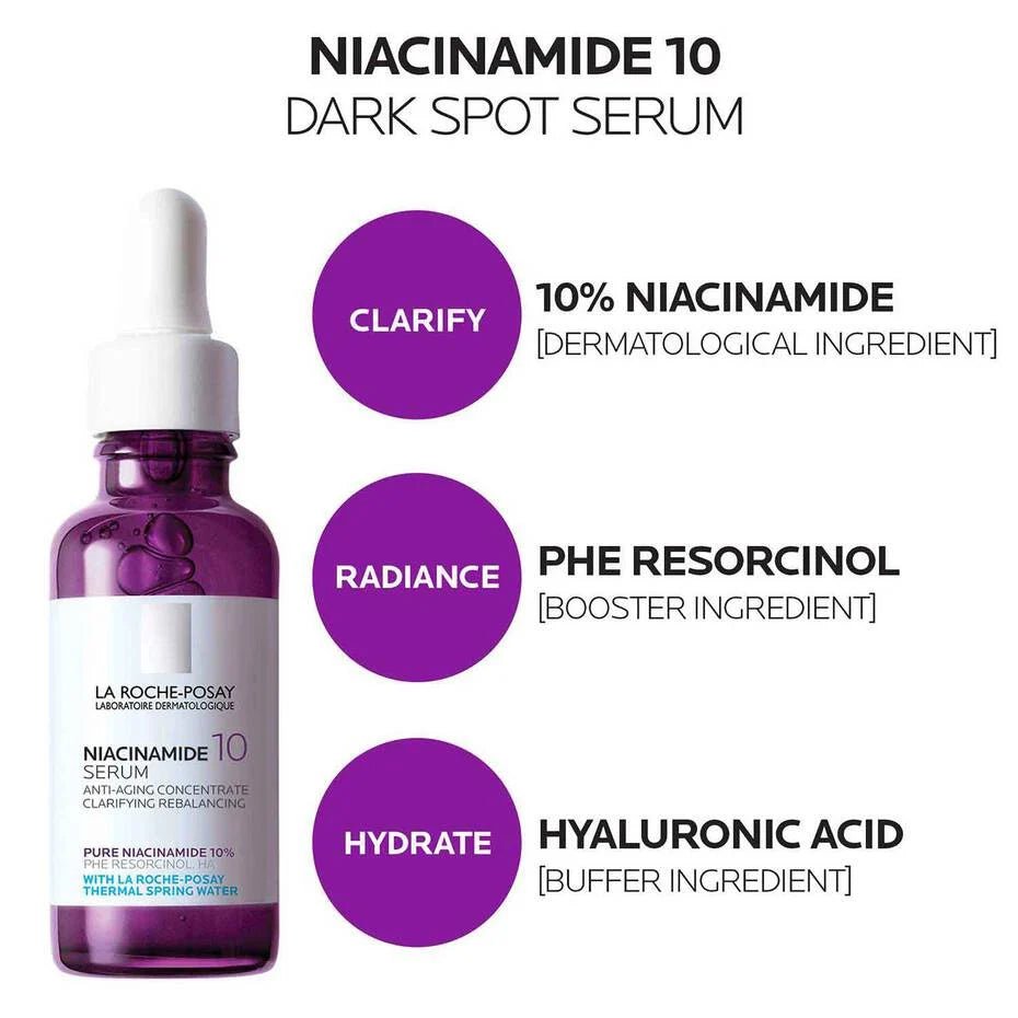 La Roche Posay  Niacinamide 10 Serum - Makeup Stash Pakistan