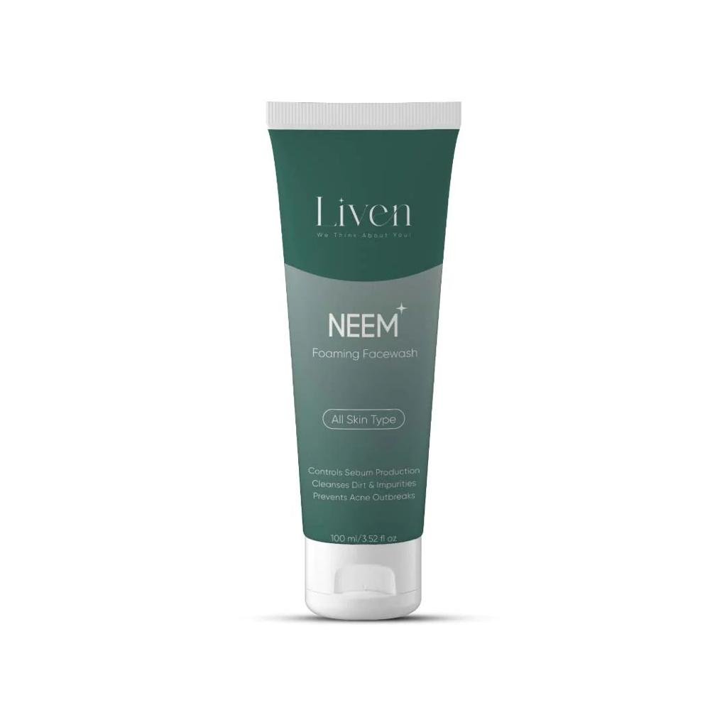 Liven Neem Foaming Face Wash - Makeup Stash Pakistan