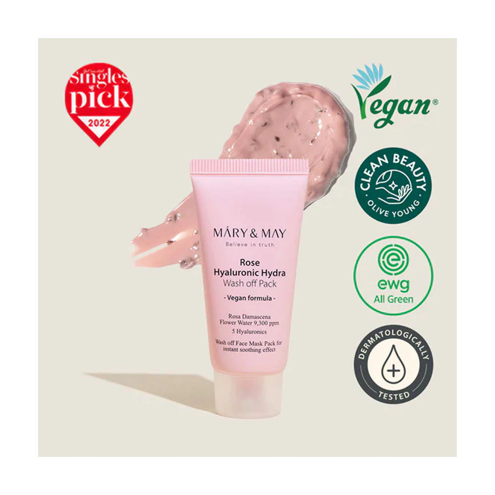 Mary & May,Face Mask,glowing skin,hydrating mask,Wash Off Mask,korean skincare,Makeupstashpk