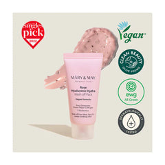 Mary & May,Face Mask,glowing skin,hydrating mask,Wash Off Mask,korean skincare,Makeupstashpk
