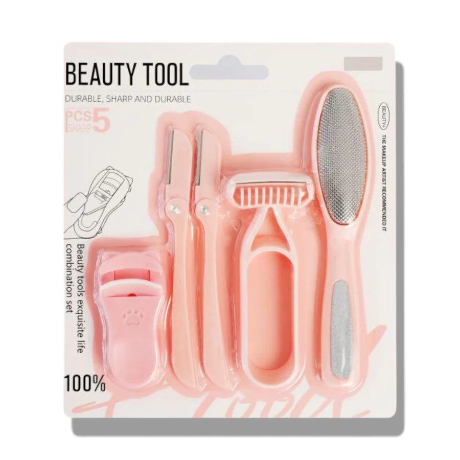 MIXUEER Beauty Tools Exquisite Life Combination Set – Pack of 5 | Complete Skincare & Makeup Essentials Kit