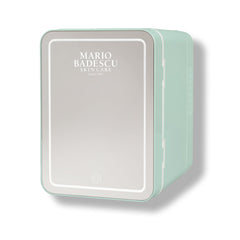 Mario Badescu mini fridge, skincare fridge, beauty fridge with mirror, LED mini fridge, makeup fridge, cosmetic fridge, skincare storage fridge, mini beauty fridge, LED mirror fridge,Makeupstashpk