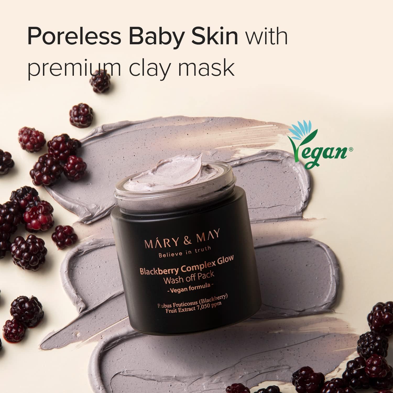 Mary & May - Black Berry Complex Glow Wash Off  Mask 30g - Makeup Stash Pakistan