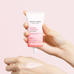 Mary & May - Vegan Primer Glow Sun Cream 50ml - Makeup Stash Pakistan