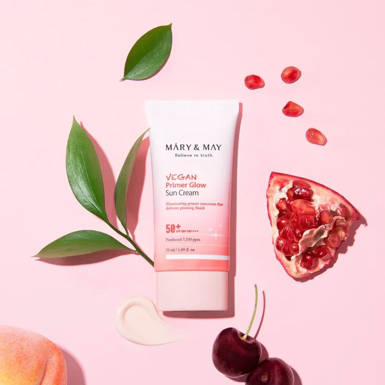 Mary & May - Vegan Primer Glow Sun Cream 50ml - Makeup Stash Pakistan