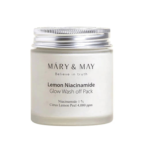 Mary & May - Lemon Niacinamide Glow Wash Off Mask 125g - Makeup Stash Pakistan