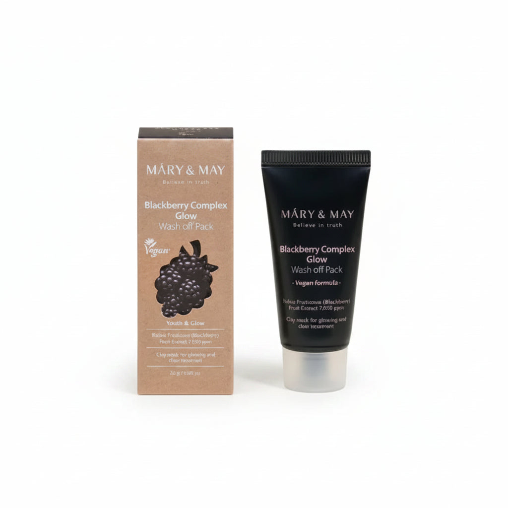 blackberry mask, glow mask, wash off mask, brightening mask, antioxidant face mask, korean skincare mask, k beauty mask, glowing skin mask, exfoliating mask, mini face mask, travel size skincare - Makeup Stash Pakistan