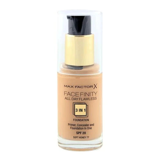 Max Factor Facefinity All Day Flawless Liquid Foundation 3In1 - 077 Soft Honey 30Ml