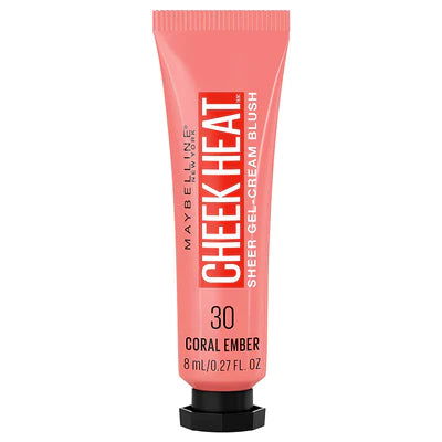 Maybelline Cheek Heat, Maybelline Coral Ember, Coral Ember Blush, Maybelline Gel Cream Blush, Gel Cream Blush, Dewy Blush, Water-Based Blush, Cream Blush, Sheer Blush, Buildable Blush, Coral Blush, Maybelline Makeup, Face Blush - Makeup Stash Pakistan