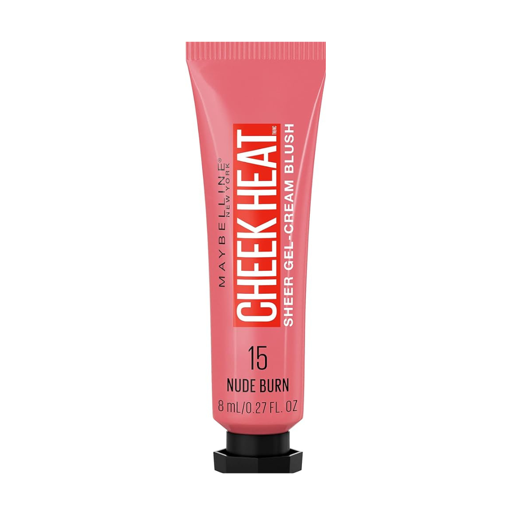 Maybelline New York, Cheek Heat, Cheek Heat Blush, Super Gel Cream Blush, Nude Burn, Gel Cream Blush, Liquid Blush, Cream Blush, Dewy Blush, Natural Blush, Buildable Blush, Face Makeup, - Makeup Stash Pakistan