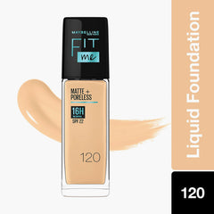 Maybelline Fit Me Matte+Poreless Foundation 120,30ml - Makeup Stash Pakistan