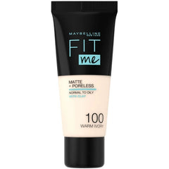 Maybelline New York Fit Me Matte+Poreless foundation 100,40ml - Makeup Stash Pakistan