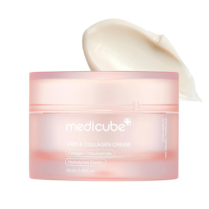 Collagen Cream, Triple Collagen Cream, Anti Aging Face Cream, Korean Skincare Cream, Firming Face Cream, Hydrating Moisturizer, Wrinkle Repair Cream, K Beauty Pakistan, Plump Skin Cream, Elasticity Boost Cream, Makeup Stash Pakistan