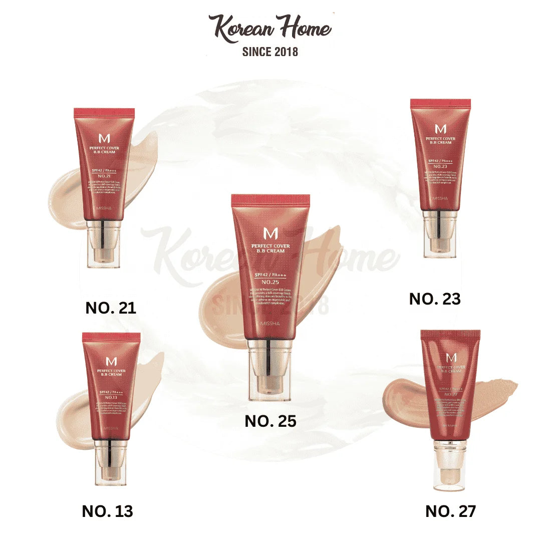 Missha - M Perfect Cover BB Cream SPF 42 PA+++ 50ml Color - Makeup Stash Pakistan