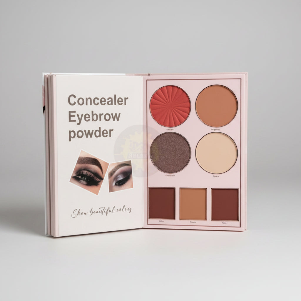 4 in 1 Makeup Kit, Makeup Book Palette, All in One Makeup Kit, Travel Makeup Kit, Compact Makeup Set, Makeup Kit Pakistan, Beginner Makeup Kit, Portable Beauty Kit, Multi Use Makeup Palette - Makeup Stash Paksitanin 