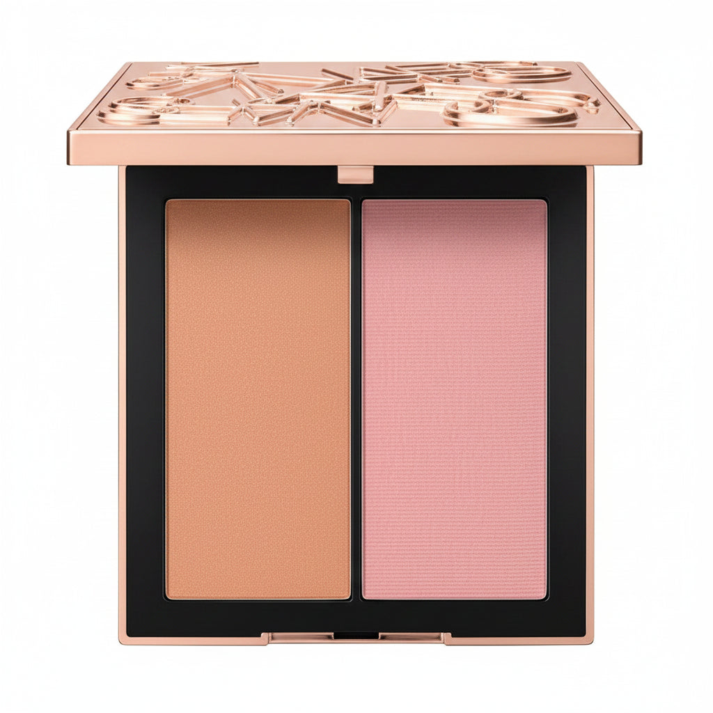 NARS Blush Duo, NARS Uninhibited, Peach Pink Blush, NARS Palette, Limited Edition Makeup, Powder Blush,Makeupstashpk
