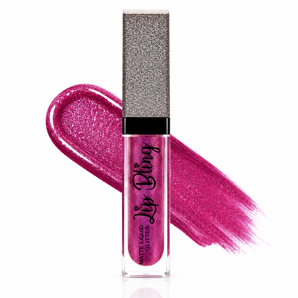 NH Bling, NH Bling Lipstick, Matte Liquid Lipstick, Glitter Lipstick, Liquid Glitter Lip, Blush Lipstick, Pink Lipstick, Sparkle Lip Color, Matte Lip Color, Long Lasting Lipstick, Glam Makeup, Party Makeup - Makeupstashpk