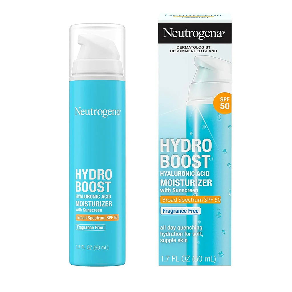 Neutrogena HydroBoost Hyaluronic Acid Moisturizer SPF 50 - Makeup Stash Pakistan