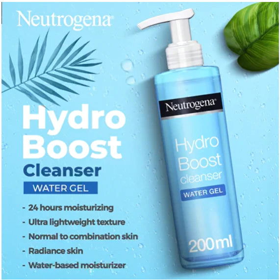 Neutrogena Hydroboost Water Gel Cleanser 200 ML - Makeup Stash Pakistan